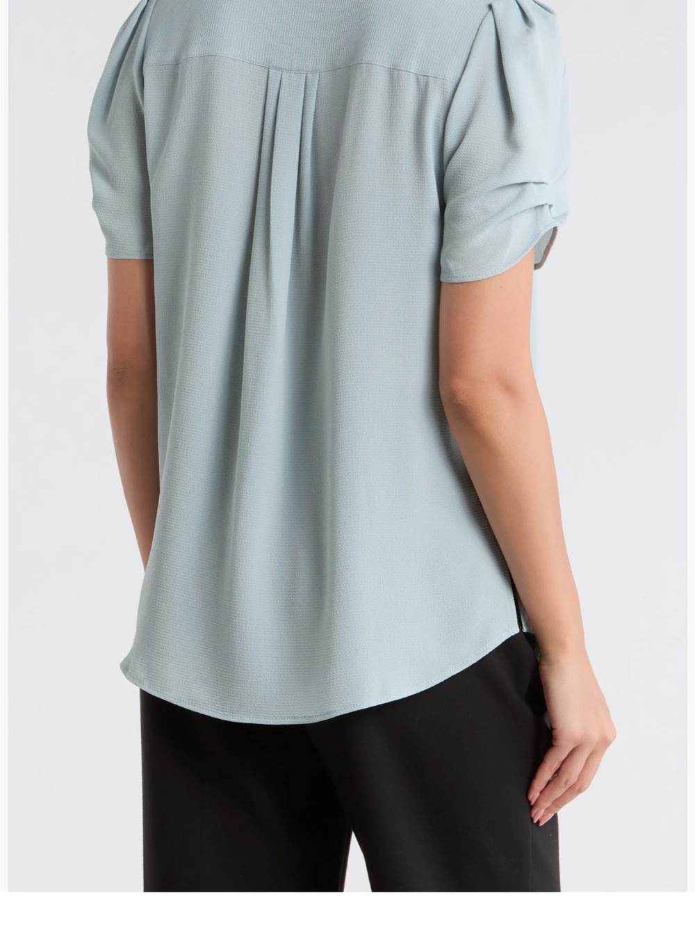Adrianna Papell  Puff Short Sleeve NWT  XS  sage color